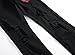 Men's Black Skinny Fit Ripped Destroyed Rose Printed Stretch Jeans Pants 1855