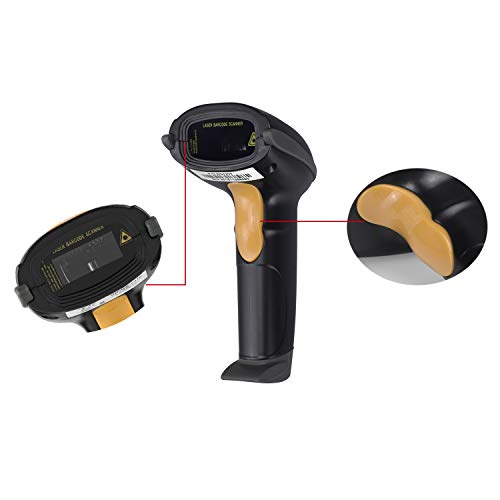 Esup Wired Handheld Automatic Laser USB Barcode Scanner Reader with USB Cable
