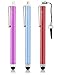Fosmon Trio Capacitive Stylus in Blue, Red and Purple for Kindle Fire, Kindle Paperwhite and other Touchscreen Devices