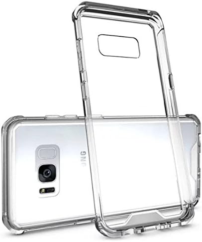 Samsung Galaxy S8 Plus Case CLEAR ShockProof PC + TPU Bumper Case Thin Fit Anti-Scratch Slim Acrylic Back Cover Transparent with Screen Protector Galaxy S8 Plus