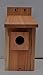 Cedarnest Bluebird Birdhouse, Front Opening Wall Mount Wood Bird House, 4 Count