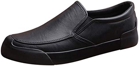 Men's Slip On Walking Dress Shoes Faux Leather Work Flats Summer Breathable Lightweight Wear Resistant Shoes by Lowprofile
