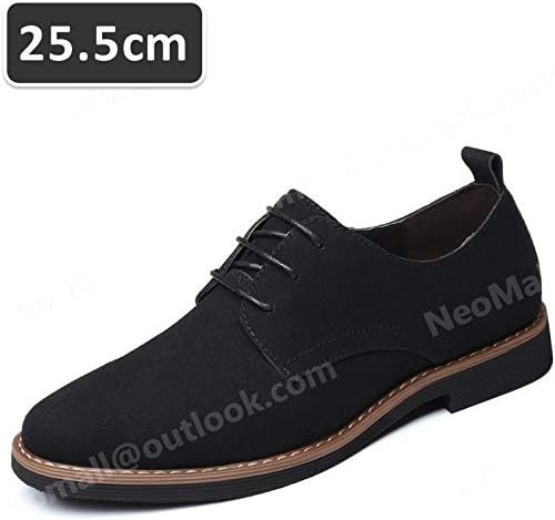 Amazon メンズ カジュアル スニーカー ブラック サイズ 25 5cm 革靴 靴 カジュアル 屈曲性 通勤 軽量 インポート品 N047 303 おもちゃ ホビー