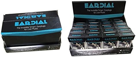 EarDial Distributor Pack (20 Units)- The Invisible Smart Earplugs for Live Music -The world's most discreet high-fidelity hearing protection with companion mobile app. Compact aluminium case included.