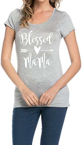 TAYLOR PERFORM - BLESSED MAMA - SPORTY ROUND NECK T-SHIRTS - SHORT SLEEVES