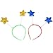 Skeleteen Glitter Antenna Head Boppers - Rainbow Shapes Novelty Headbands - 12 Pieces