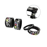 Platt Bike Headset Spacer Full Carbon Fiber Bicycle Stem Headset Spacer Fit 1 1/8-Inch Compatible with MTB Bike Road Bikes