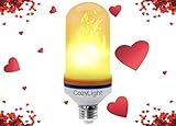 CozyLight LED Flame Light Bulbs E26 LED Flickering Flame Light Bulb 105pcs Simulated Decorative Light Atmosphere Lighting Vintage Flaming Light Bulb for Bar/Pub, House Décor, Restaurant