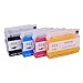 Caidi Refillable Ink Cartridge 932 933 for Hp Officejet 6100/6600/6700, 7110/7610 Wide Format Eprinter