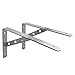 Alise 1 Pair Stainless Steel Brackets Floating Shelves Tripod Triangle Heavy Duty Shelf Bracket Support Wall Hanging 10x6 Inch,Brushed Nickel