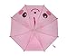 Winthome Kids Umbrella for Girls with 3D Ears & Safety Open and Close (Bunny)