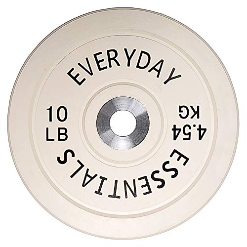 Everyday Essentials Color Coded Olympic Bumper Plate Weight Plate with