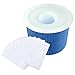 HESTYA Filter Savers Pool Skimmer Socks Nylon Pool Filter Socks for Baskets and Skimmers, White, Basket is not Included (20 Pack)