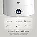 Warm & Cool Mist Humidifier, TaoTronics 5.5L Ultrasonic Air Humidifiers for Home Bedroom Office with Filter, LED Display, External Humidity Sensor, 360°Rotatable Nozzle -(5.5L/1.45 Gallon, US 110V)
