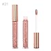 6 Colors/Set Diamond Lipstick Matte Lipstick Metallic Lip Glosses Set Lip Toppers Waterproof Long Lasting Shimmer Nude Liquid Makeup Kit Tint Pigmented