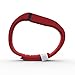 Fitbit Flex Band, Replacement Bands for the Fitbit Flex with Extra Security Clasp, Red, Large, by Teak