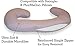 New Microfiber Zippered Replacement Maternity Body Pillow Cover (Grey)