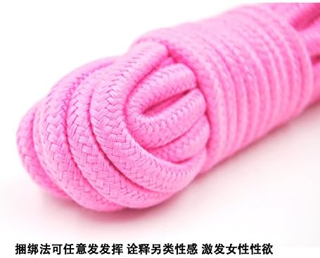 Ingdy(TM) 1pc200 inches soft cotton bandage rope se -x flirting for couples erotic toys colours constraint rope adult se products[ Pink ]