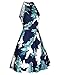 OUGES Dresses for Women Summer Floral Dress Casual Halter Neck Sundress(Floral-6,XL)