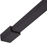Milano Nero Black Wet Room Shower Screen Support Bar 1000mm Aluminium Matte view 2