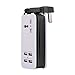UK USB Power Strip With 4 Ports USB Charging Station Outlets 5V 2.1A-1A 21W Universal Socket UK Plug 100V-240V Compact 5ft Extension Cord Portable Electric Power Strip for Ireland UK Traveling (Black)