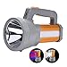 High Powered Super Bright Rechargeable LED Spotlight Flashlight High Lumens Handheld CREE Searchlight Large Battery 10000Mah Long Lasting,Side Floodlight Work Light Camping Lantern USB Charge Phone