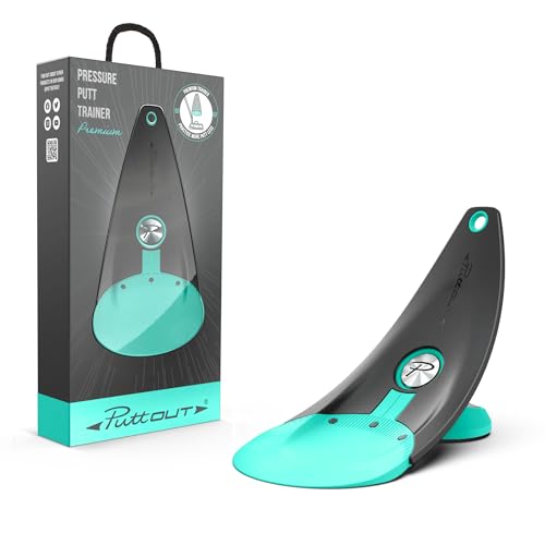 PuttOut Unisex's Premium Pressure Putt Trainer Perfect Your Golf Putting, Mint, One Size