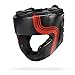 Sanabul Core Series Boxing MMA Kickboxing Head Gear (Black/Red, L/XL)