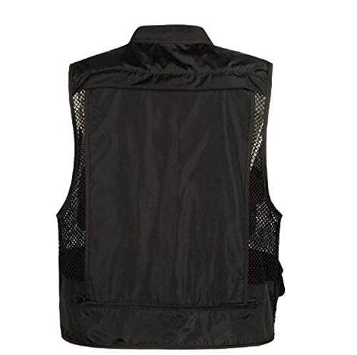 HX fashion Herren Weste Outdoor Freizeit Fischerei Mesh Multitasche Weste Bergsteigen Bequeme Größen Vest Mittleren… – Bild 3