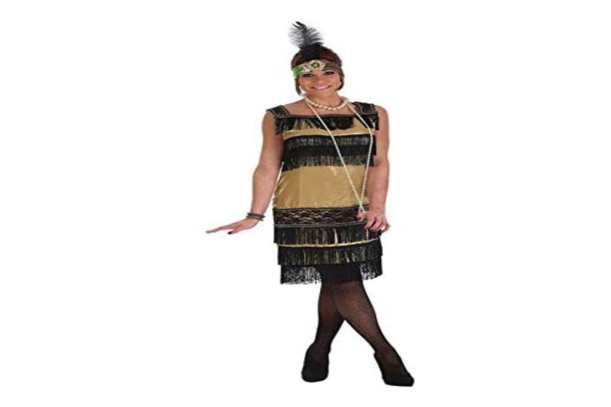 CREATIONS Llopis Charleston Costume – Casino For Adult, One Size