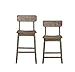 Boraam Torino Counter Height Stool, 24-Inch, Barnwood Wire-Brush