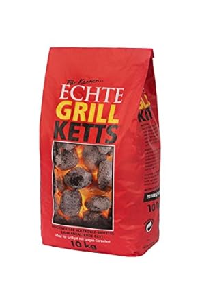 Feuer & Flamme - Echte Grill Ketts Holzkohle-Briketts - 10kg