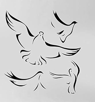 Amazon Com Flock Of Birds Flying Wings Dove Heaven Transfer