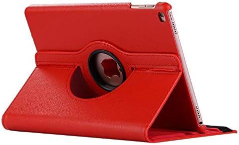 360 Degree Rotating Leather Smart Cover Case for Apple iPad Air 1 Air 2 5 6 New iPad 9.7 New 2018 A1822 A1823 A1893 Coque Funda Red