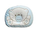 Hot Newborn Baby Boy Girl Anti-roll Pillow Flat Head Sleeping Positioner Bear (blue)