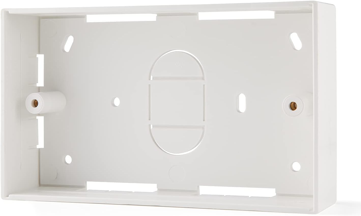 rhinocables Ethernet Back Box for Faceplate, Fits Wall Plate for Ethernet Cable Networking Sockets Surface Mount Box (1 PACK, 32mm)