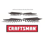 New CRAFTSMAN 40 pc SAE and Metric HEX KEY ALLEN WRENCH SET 20 + 20 PC