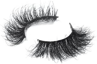 Sunsani Giselle 3D False Eyelashes - Hand Made - Individual 3D mink eye lash extension - (1 pair ) reusable strip set - Long glamorous extensions - Achieve dramatic and unique look for your lashes