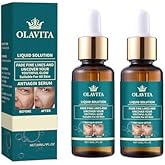Olavita Facial Serum, Olavita Liquid Solution Anti Aging Serum, Upgraded version, Promotes Skin Collagen Production, smoothes wrinkles and fine lines (2PCS)