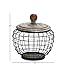 Deco 79 Metal Wood Wire Jar, 10 by 11-Inch