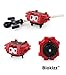 Bey Burst Evolution Battling Tops High Performance Starter Set with Launcher Grip Battle Set (2 Sets) (Red-2)