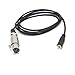 Riipoo XLR to 3.5mm Cable, XLR Female to 3.5mm Female 1/8 Microphone Cable