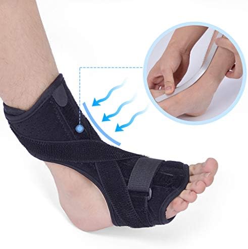 Best Gift!!! Cathy Clara Foot Drop Ankle Night Splint Support + Massage Ball for Plantar Fasciitis Dorsal Adjustable, Breathable, Light-Weight