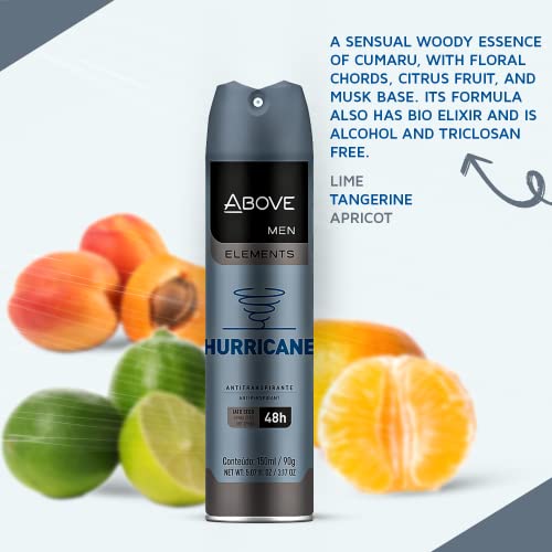 ABOVE Hurricane 48 Hours Element Antiperspirant Deodorant Set for Men Dry Spray Protects