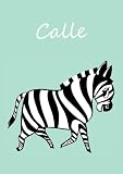 Image de A5 - Malbuch / Notizbuch / Tagebuch - Calle: Zebra - A5 - blanko (German Edition)
