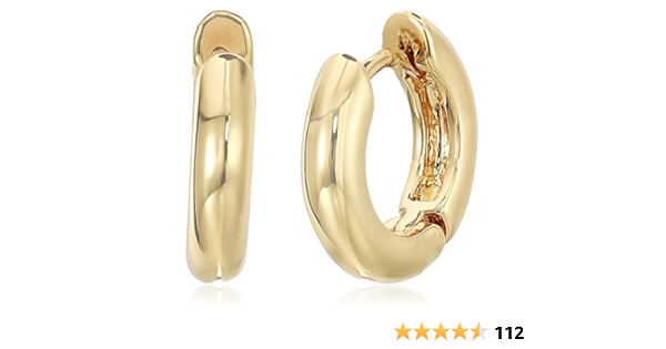 Amazon.com: Anne Klein - Pendientes de aro para mujer, color dorado: Jewelry