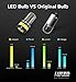 LUYED 600 Lumens Super Bright 3014 24-EX Chipsets BA9 BA9S 53 57 1895 64111 LED Bulbs Used For Side Door Courtesy Lights Map Lights,Xenon White