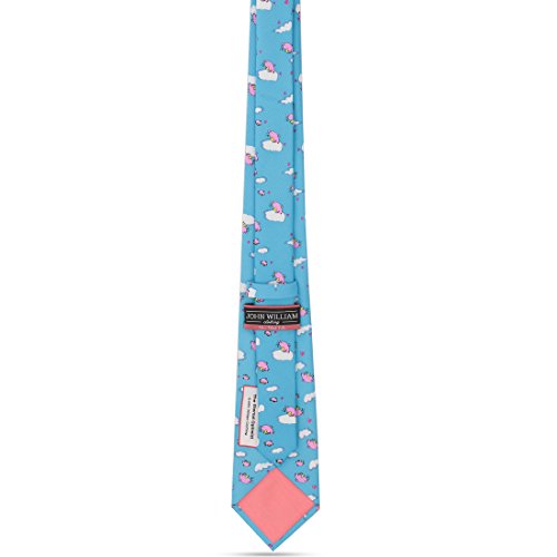 When Pigs Fly Optimist Funny Mens Premium Woven Conversational Novelty Neckties | Microfiber Ties For Men: Fun, Sophisticated – Stylish Accessory – Unique Designs And Patterns
