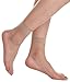 Florboom Womens Ultra Sheer Transparent Ankle Dress Socks Pantyhose Skin 5 Pack
