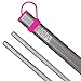 GearNomad Titanium Chopsticks With Aluminium Case Strong Lightweight Premium Reusable Style Square End Set Ideal For Travel Camping Sushi Japanese Chinese Korean Asian Dining Makes For A Great Gift